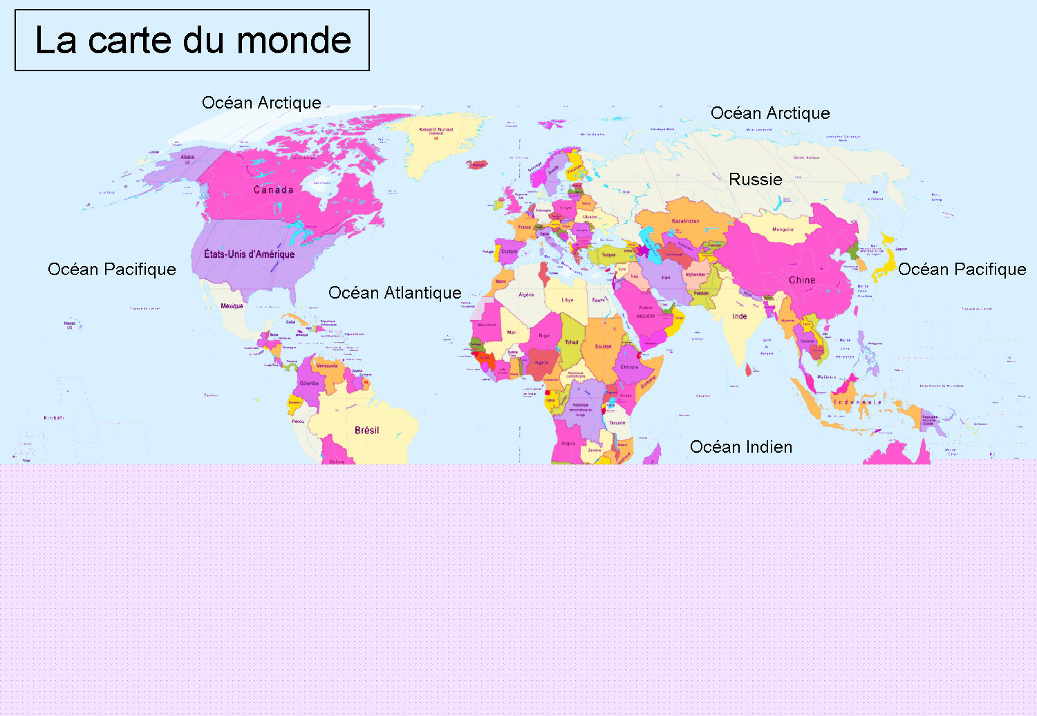 carte du monde